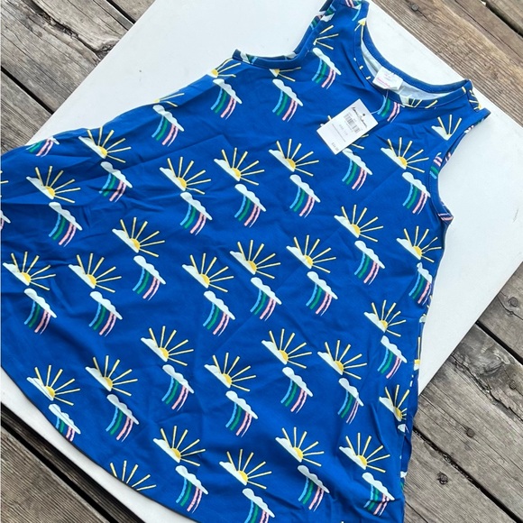 Hanna Andersson Rainbow Print Swing Dress NWT - Picture 2 of 8